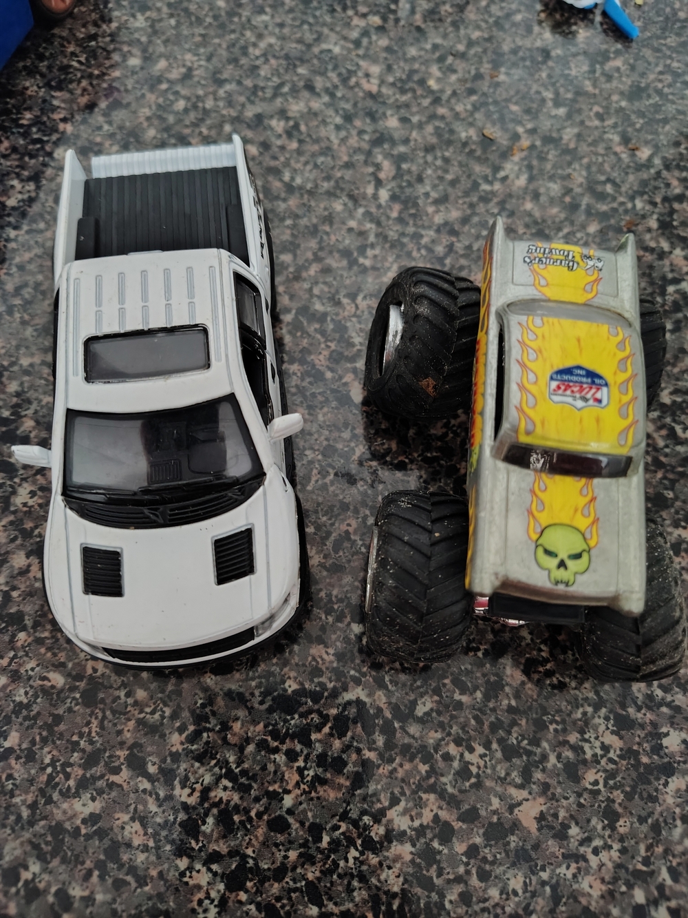 White Kids Toy Truck - Die-Cast Monster Truck Style